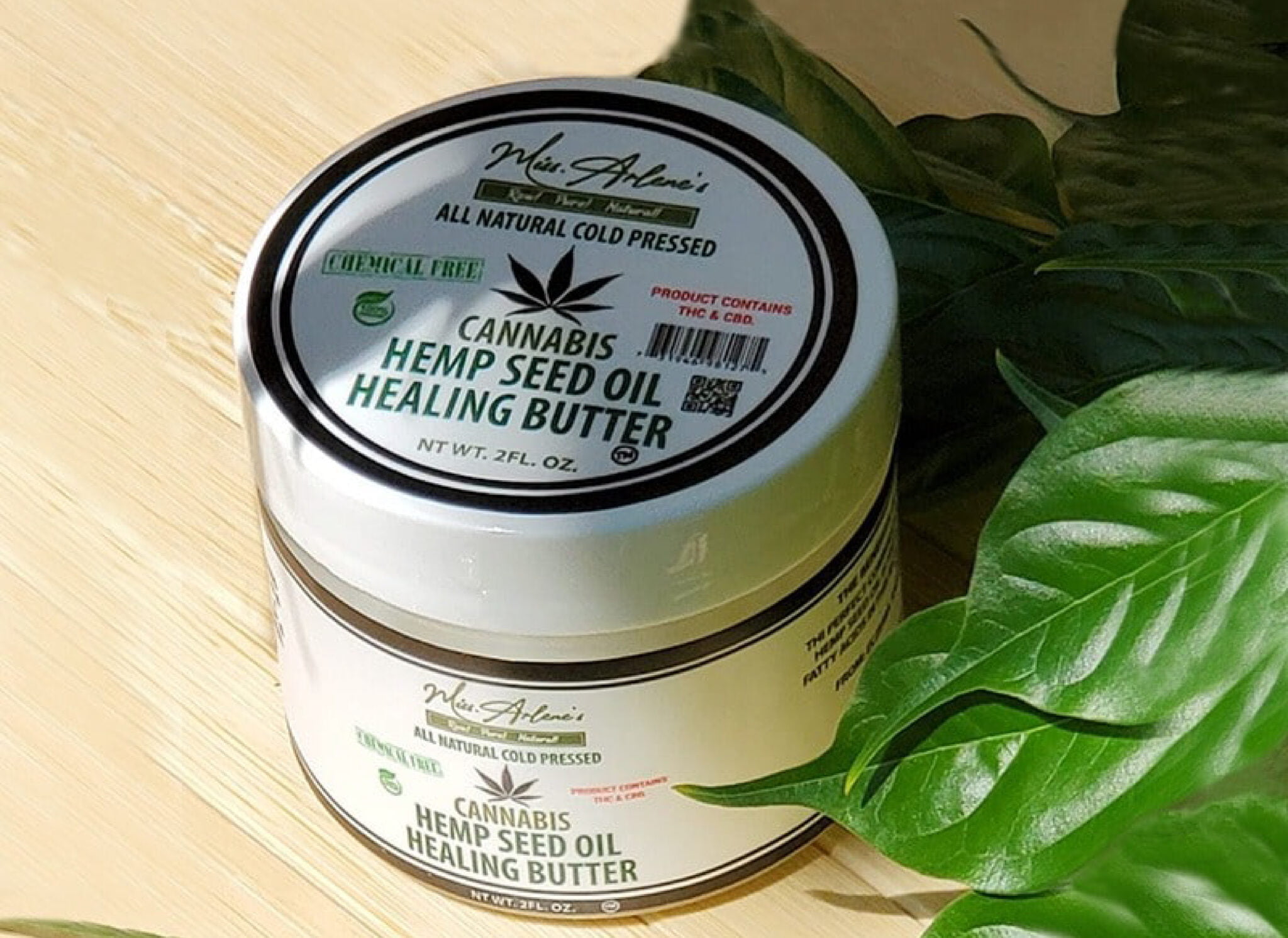 Hemp Seed Butter Pure THC & CBD Miss Arlenes